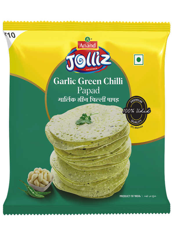 Garlic Green Chilli Papad